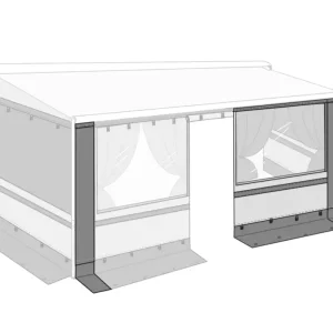 Must-Have Pannello frontale Fiamma Privacy Room CS light per verande per tendalini