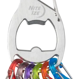 Moschettone Nite Ize KeyRack + S-Biner con apribottiglie e moschettoni colorati Saldi