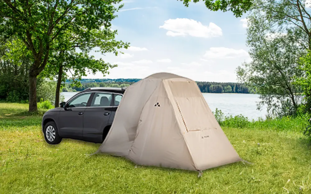 Tenda posteriore Vaude Drive Trunk per portellone bagagliaio 275 x 190 cm beige Promo Stagionale