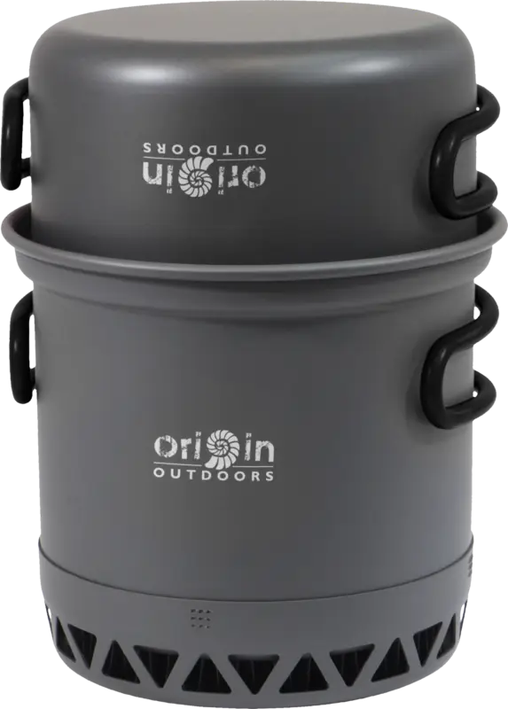 Subito Disponibile Set di pentole Origin Outdoors Biwak Radiator con scambiatore di calore da 1 a 2 persone