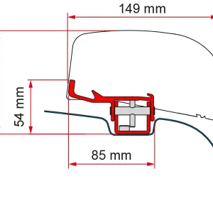 Ordina Subito Adattatore per tendalino Fiamma F40van VW T5/T6 dal 2003