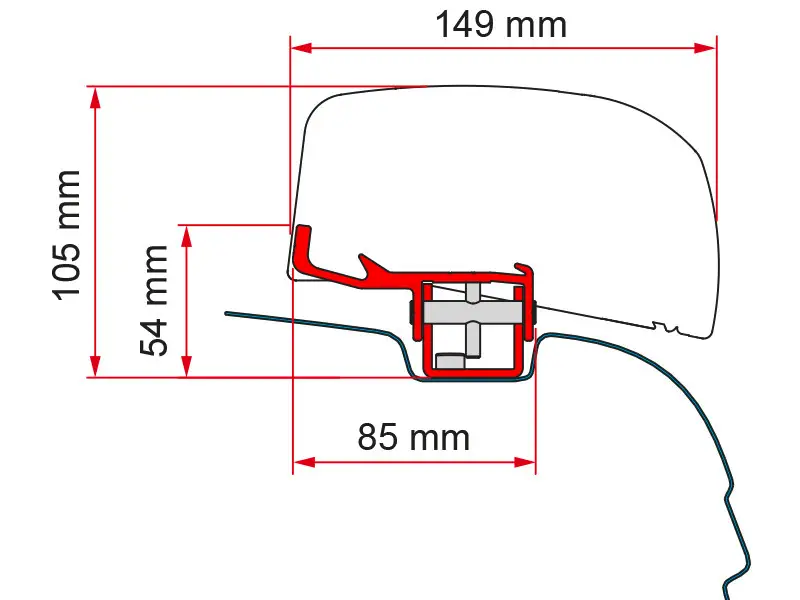 Ordina Subito Adattatore per tendalino Fiamma F40van VW T5/T6 dal 2003