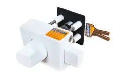Kit serrature HEOSystem con chiave uguale composto da 1 coppia di serrature antifurto e due serrature supplementari Pagamento Sicuro