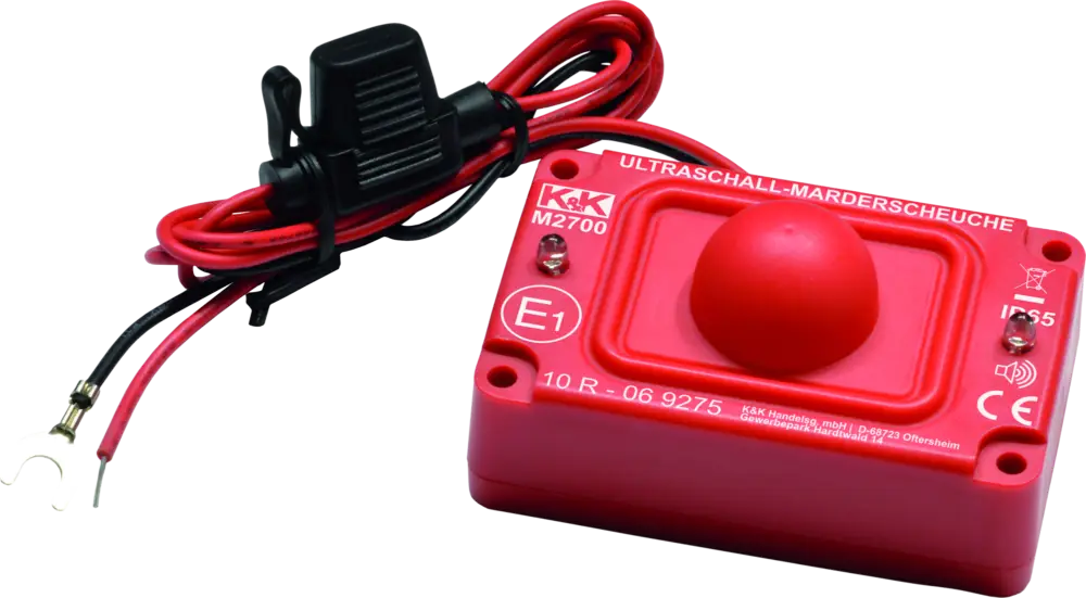 Promozione Dispositivo a ultrasuoni K&K 360° impermeabile per allontanare le martore