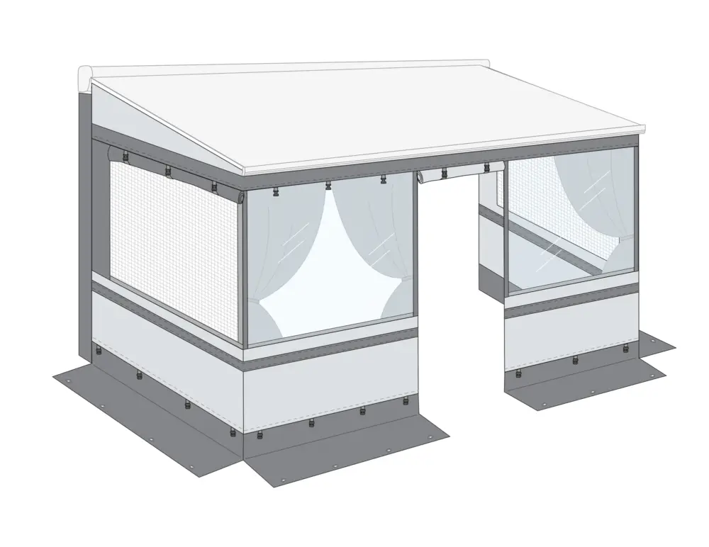 Affare Fiamma Pannello frontale E per tenda Privacy Room 425 F45 / F65 / F80s Fiamma ricambio numero 98660-109
