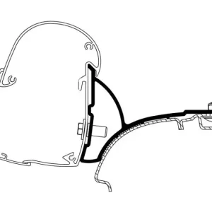 Adattatore per tendalini Thule TO 5102 VW T5/T6 Minivan Versione fissa guida a destra Economico