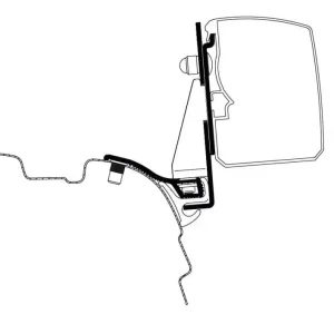 Adattatore per tendalini Thule T 3200 VW T5/T6 Minivan Multi Rail Consegna Rapida