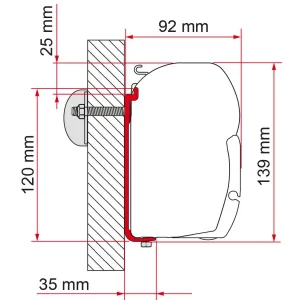 Adattatore per tendalini Fiamma Kit S 400 Reso Gratuito