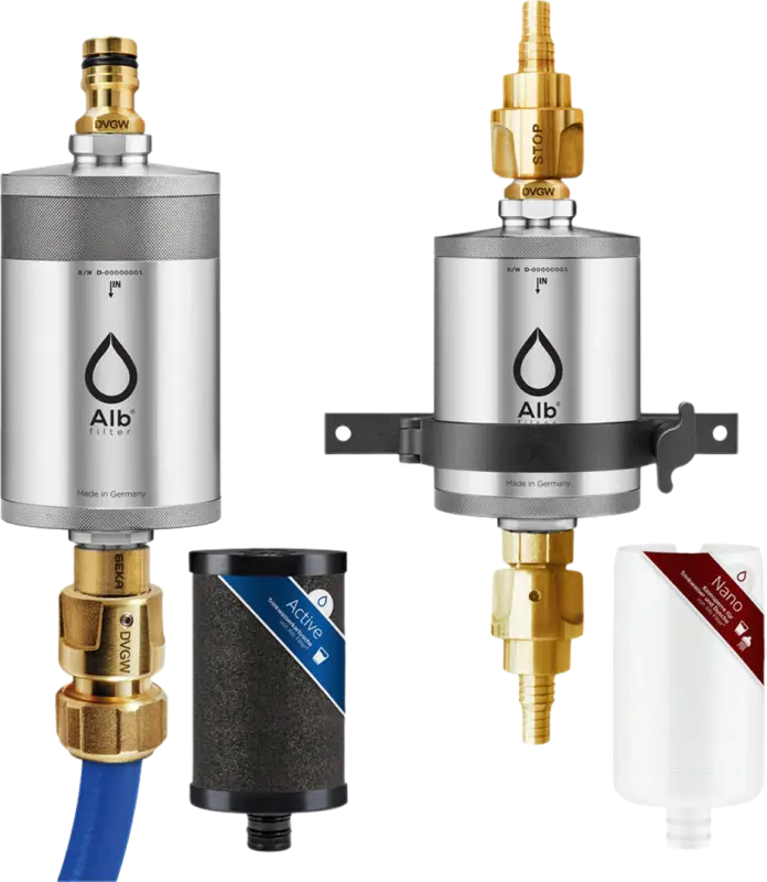 Affare Set di filtri per acqua potabile Alb Filter Pro Camper in acciaio inox Nature