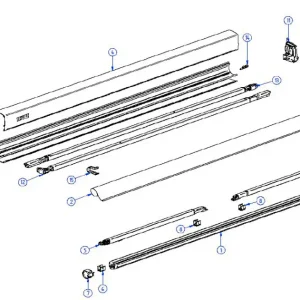Subito Disponibile Piastra terminale Thule sinistra per tenda 3200 - Ricambio Thule 1500603519
