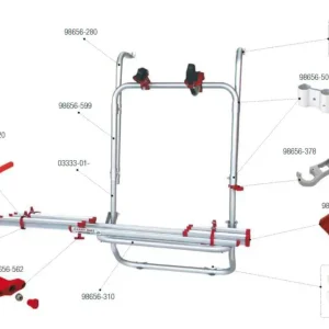 Acquista Ora Kit di montaggio superiore Fiamma per Carry Bike 200 DB - Ricambio Fiamma 98656-420
