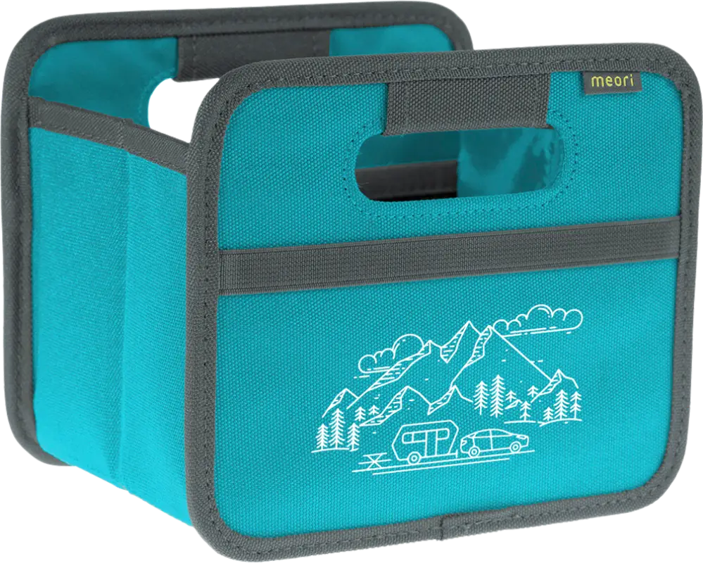 Prezzo Basso Box pieghevole Mini azzurro caravan