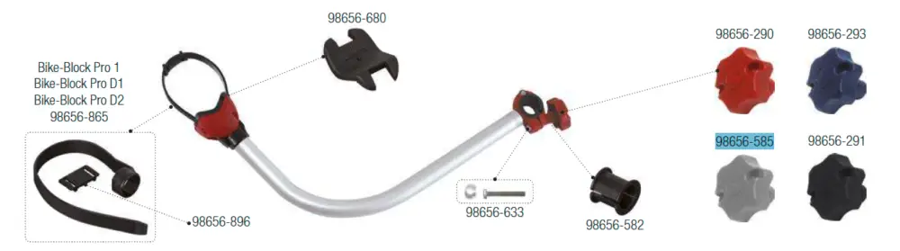 Volantino Fiamma / vite zigrinata grigia adatta per Carry Bike CL / Bike Block Pro - Ricambio Fiamma numero 98656-585 Miglior Prezzo