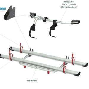 Supporto a parete Fiamma adatto per Carry Bike Garage Standard - Ricambio Fiamma numero 98656-622 Direttamente Dal Produttore