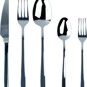 Economico Set di posate da viaggio silwy® in acciaio inox con custodia inclusa 5 pezzi