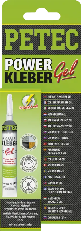 Gel adesivo Petec Power 20 g Soddisfatti O Rimborsati