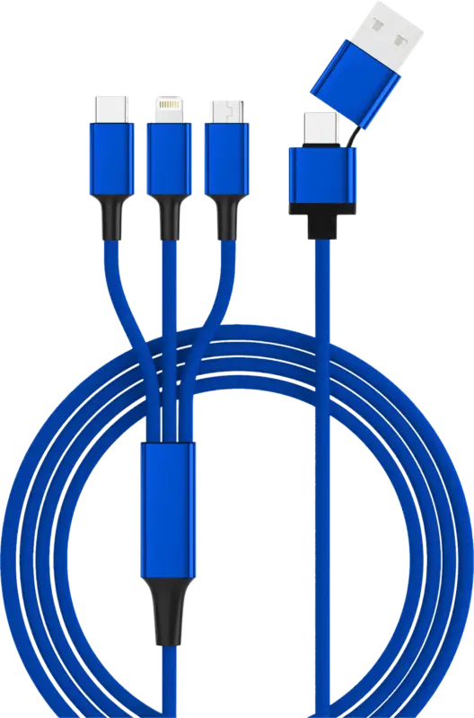 Cavo USB 5in1 InnTec Hydra ULTRA Blu Soddisfatti O Rimborsati