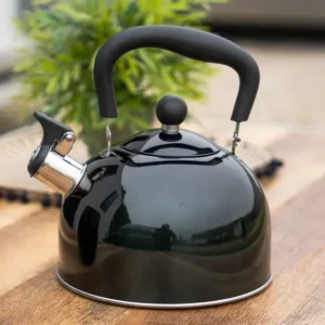 Bollitore con fischio Berger 2,5 litri nero Must-Have