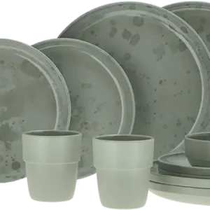Economico Set di stoviglie Travellife Palma 16 pezzi (con antiscivolo)