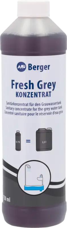 Soddisfatti O Rimborsati Disgregante WC Berger Fresh Grey concentrato per serbatoio acque grigie 750 ml
