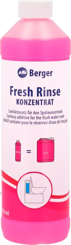 Reso Gratuito Additivo sanitario Berger Fresh Rinse concentrato per serbatoio acque chiare 750 ml