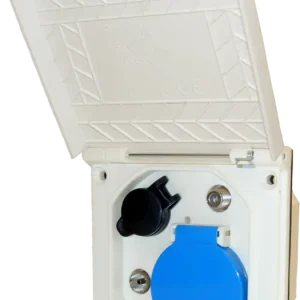 Presa da esterno Haba ESB 3 Unit multifunzione 12 V / 230 V / antenna / satellite bianco Solo Oggi
