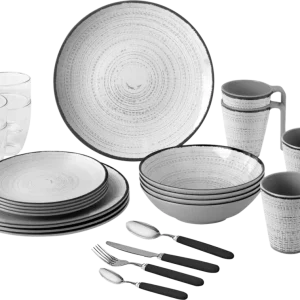 Set di stoviglie in melamina Brunner All Inclusive 36 pezzi Cassandra Design Must-Have