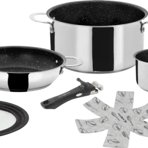 Set di pentole Brunner Academy NG 5 + 1 Set da 5 pezzi con 2 pentole e 1 padella Acquista Ora