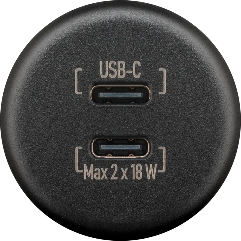 Più Venduto Caricatore doppio integrato Goobay Wentronic USB-C max. 18 W