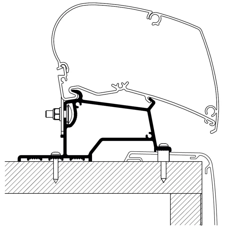Adattatore Thule per tetto Rapido Compact Integrale - 5 metri Ultime Pezzi