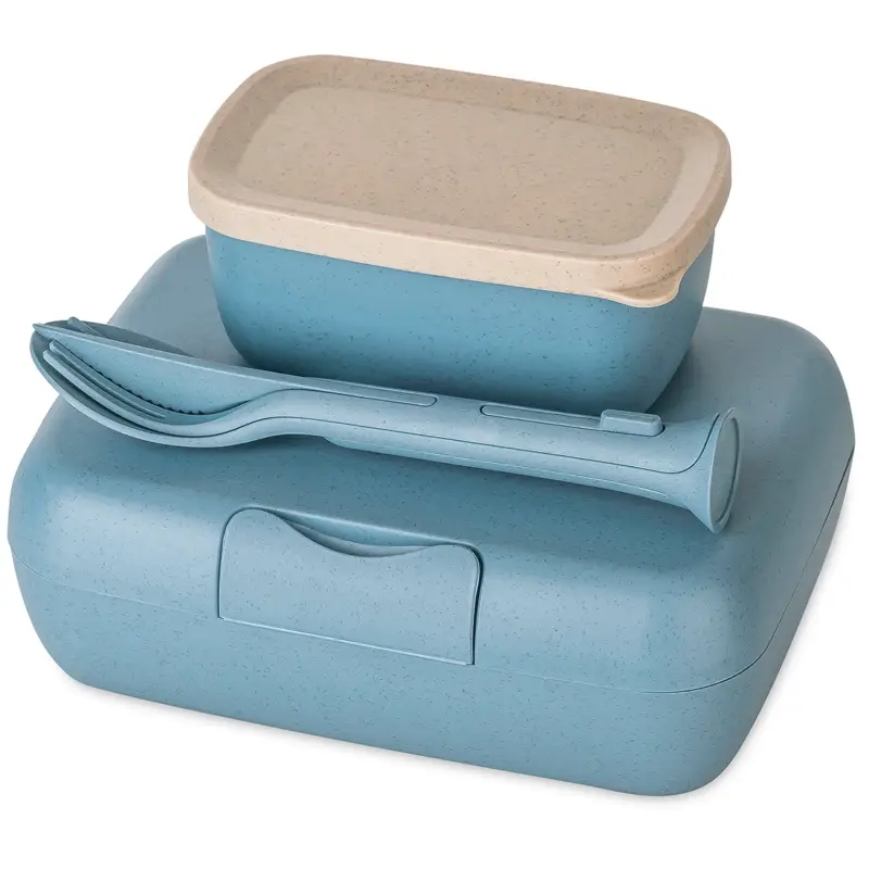 Sconto Set pranzo con posate Koziol Candy Ready 3 pezzi azzurro