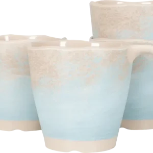 Set di tazze Gimex STO 4 pezzi beige Spedizione Espresso