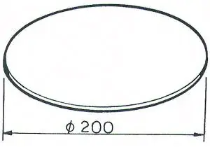 Staffa ∅ 20 cm porta dischi Prezzo Scontato