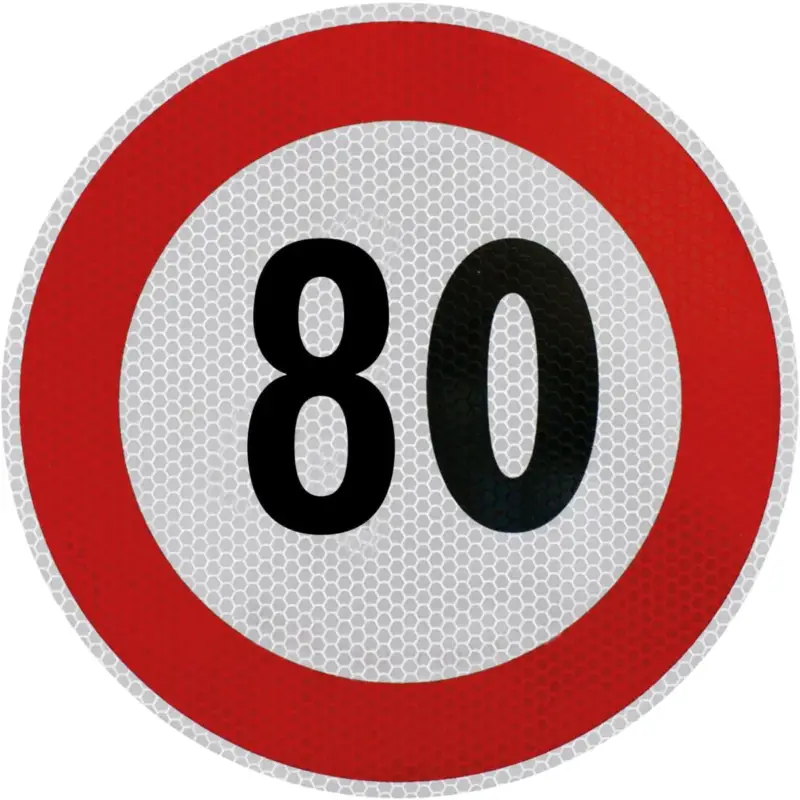 A Buon Prezzo Adesivo disco 80 km/h REMP